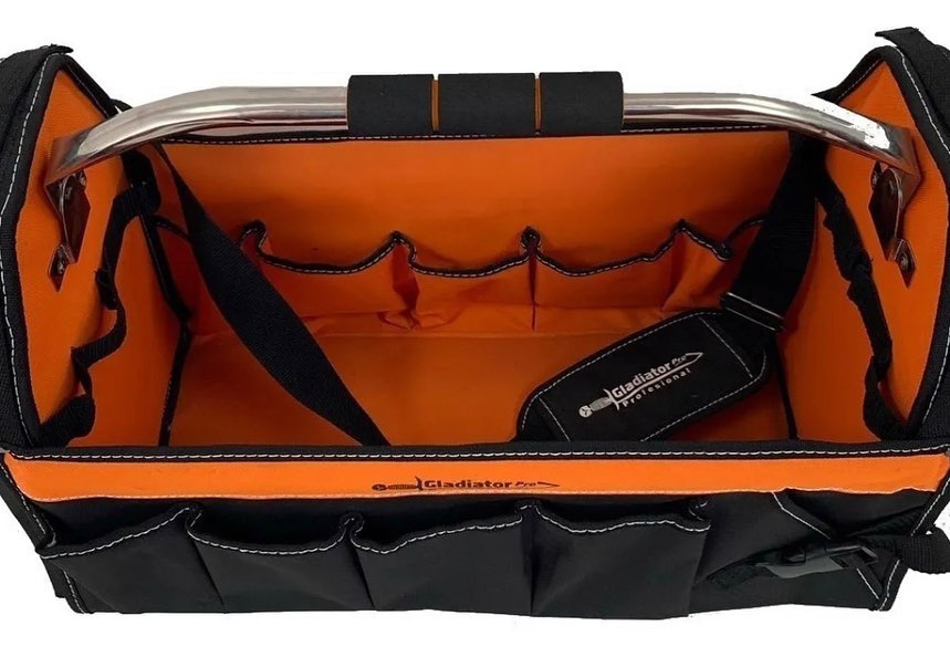 Combo Aspiradora de mano recargable BWAME18/1 y Bolso para herramientas abierto BTA-840
